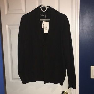 Black cardigan